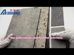 알루미늄 복합 판넬에 대리석 무늬를 넣으세요