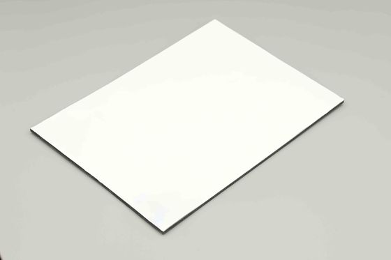 외부 건물 장식용 폴리에틸렌 화이트 알루미늄 복합판 3MM 1.22*2.44m