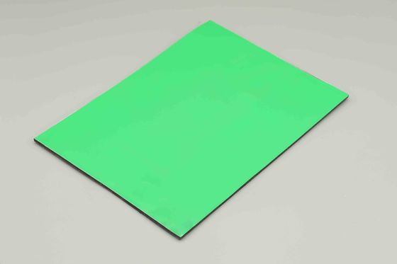 애플 그린 1.22M Pvdf 알룸 복합판 미러 마무리 커튼 벽용 Acp 컬러 시트