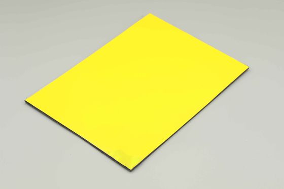 자외선 저항 노란색 외관 Acp 시트 Acp 3d 벽 패널 3MM 48 X 96 인치