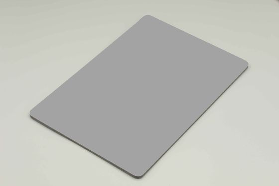 최고 품질의 UP 회색 알루미늄 복합판 Solid Color Standard Size 장식 PE 코팅