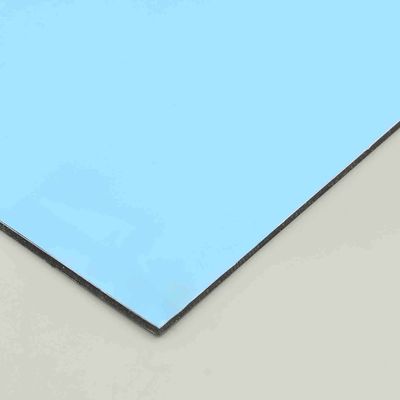 PVDF 바다 블루 PE 알루미늄 복합판 4x8 장 4MM 건설 건물 외벽