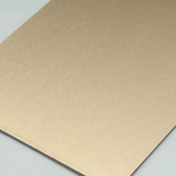 4MM 1.22 X 2.44m 주택 클래싱 붓은 은 Acm HDPE 외관 복합판