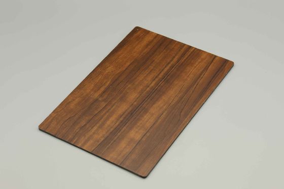 PVDF 코팅 외관 또는 인테리어 디자인을 위한 무작위 목재 모양 알루미늄 패널 0.4cm 알루 금속 복합 패널