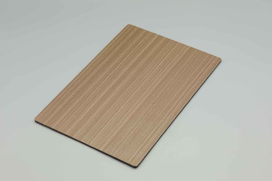 PVDF 코팅 입자 목재 알루미늄 복합 패널 ACP 클래딩 주택용 스크래치 방지 122 x 244cm