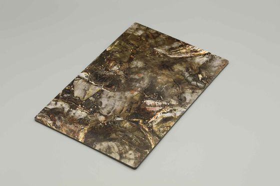 건축 외벽 및 실내 클래딩 벽 판벽널을 위한 반대로 찰상 Pvdf Terrazzo 광고 대리석 Acp 알루미늄 합성 패널