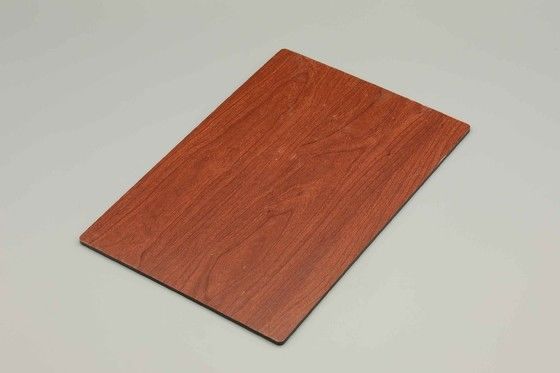 4mm 목재 무늬 PVDF 알루미늄 복합 패널 1220×2440mm 외벽 마감재용