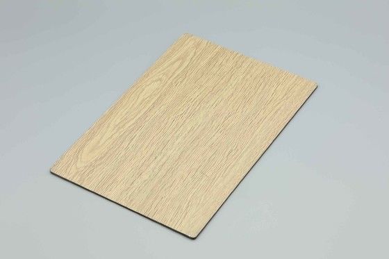 3mm PVDF 코팅 백색 단풍나무 목재 알루미늄 복합 패널 (외벽 클래딩 ACP 패널용)