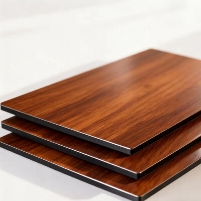 吉祥四季 3D双面木纹铝塑板 | 橄榄木纹ACP | 4mm B1级防火芯